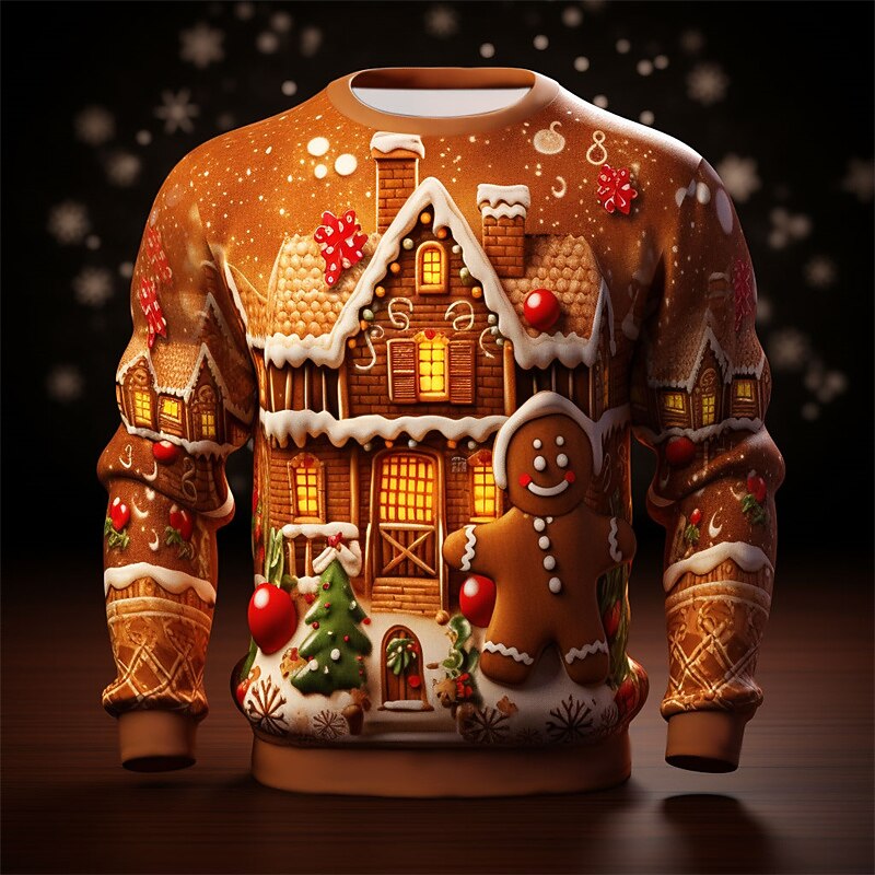 Christmas Santa Helper Merry Graphic Sweatshirt