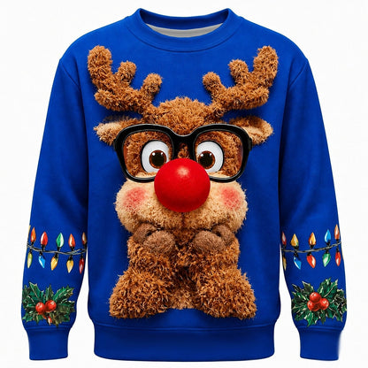 Men's Christmas Reindeer Crewneck Sweatshirt