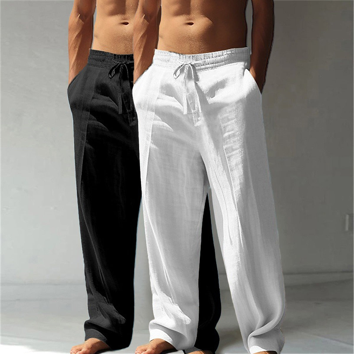Cotton Linen Pants 2-Piece Set