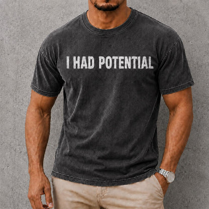 Funny Broken-In Cotton Graphic Tee