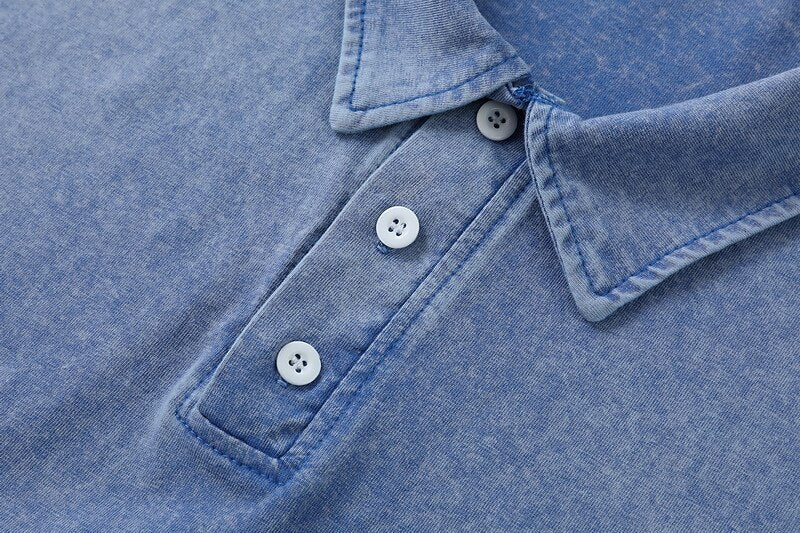 Classic Washed Cotton Polo Shirt
