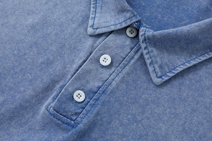 Classic Washed Cotton Polo Shirt