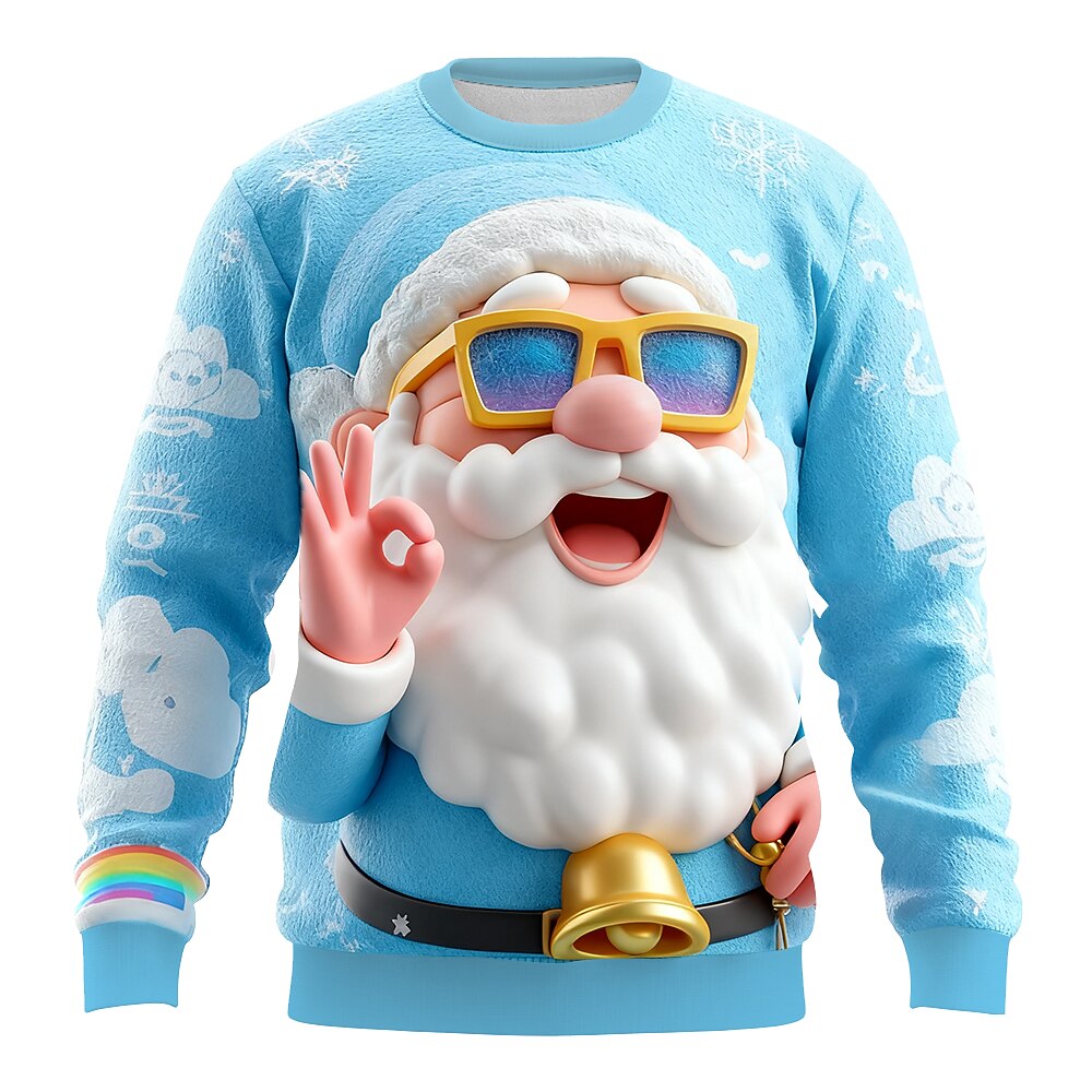 Men's Santa Christmas Holiday Party Sweatshirt