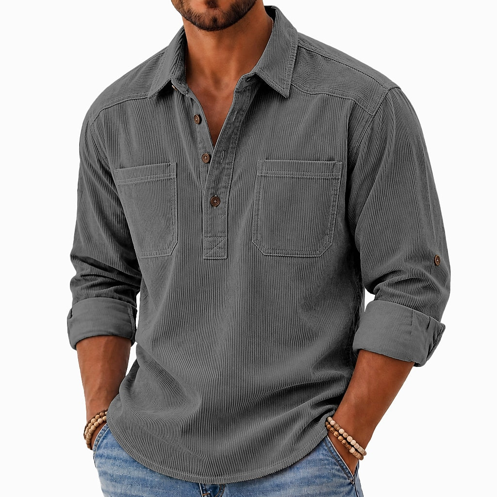 Corduroy Multi Pocket Work Shirt