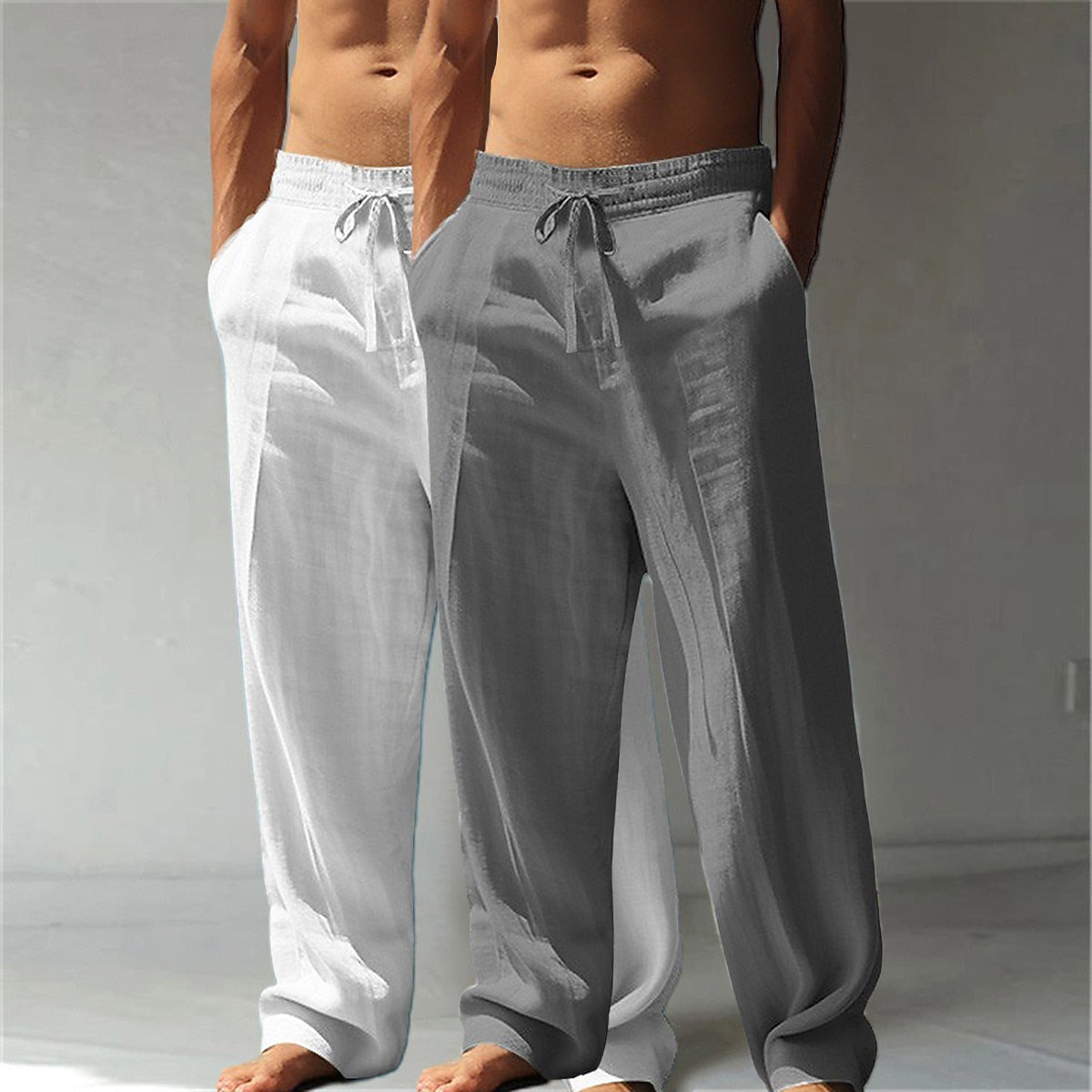 Cotton Linen Pants 2-Piece Set
