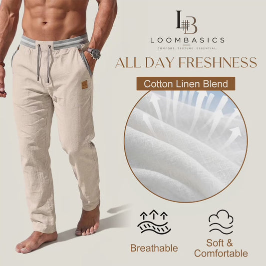 Cotton Linen Baggy Pants