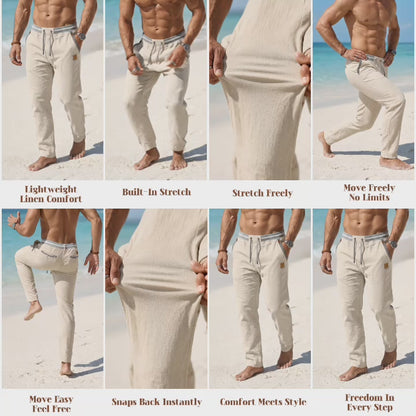 Cotton Linen Baggy Pants