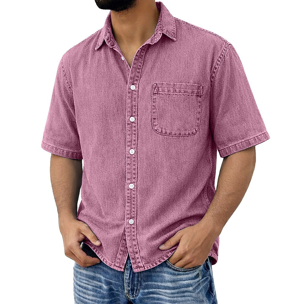Vintage Washed Cotton Pocketed Shirt