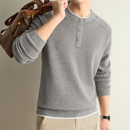 Ribbed Knit Crewneck Sweater Pullover