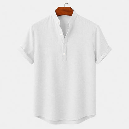 Breathable Linen Popover Shirt