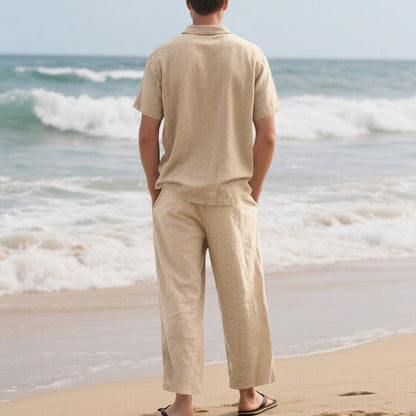 Cotton Linen Set-Shirt and Pants