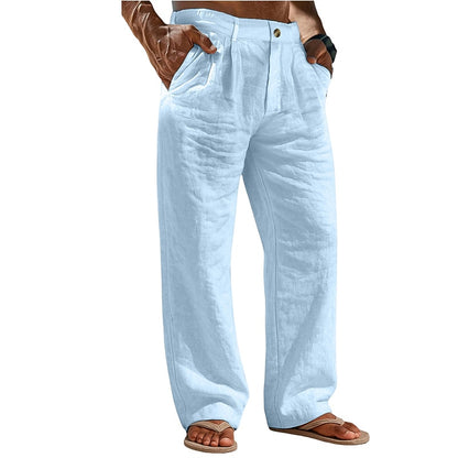 Lightweight Linen Baggy Pants - Comfortable Holiday & Vacation Wear