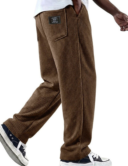Classic Waffle Knit  Pocketed Pants
