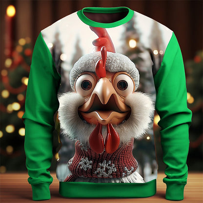 Christmas Cartoon Holiday Party Crewneck Sweatshirt