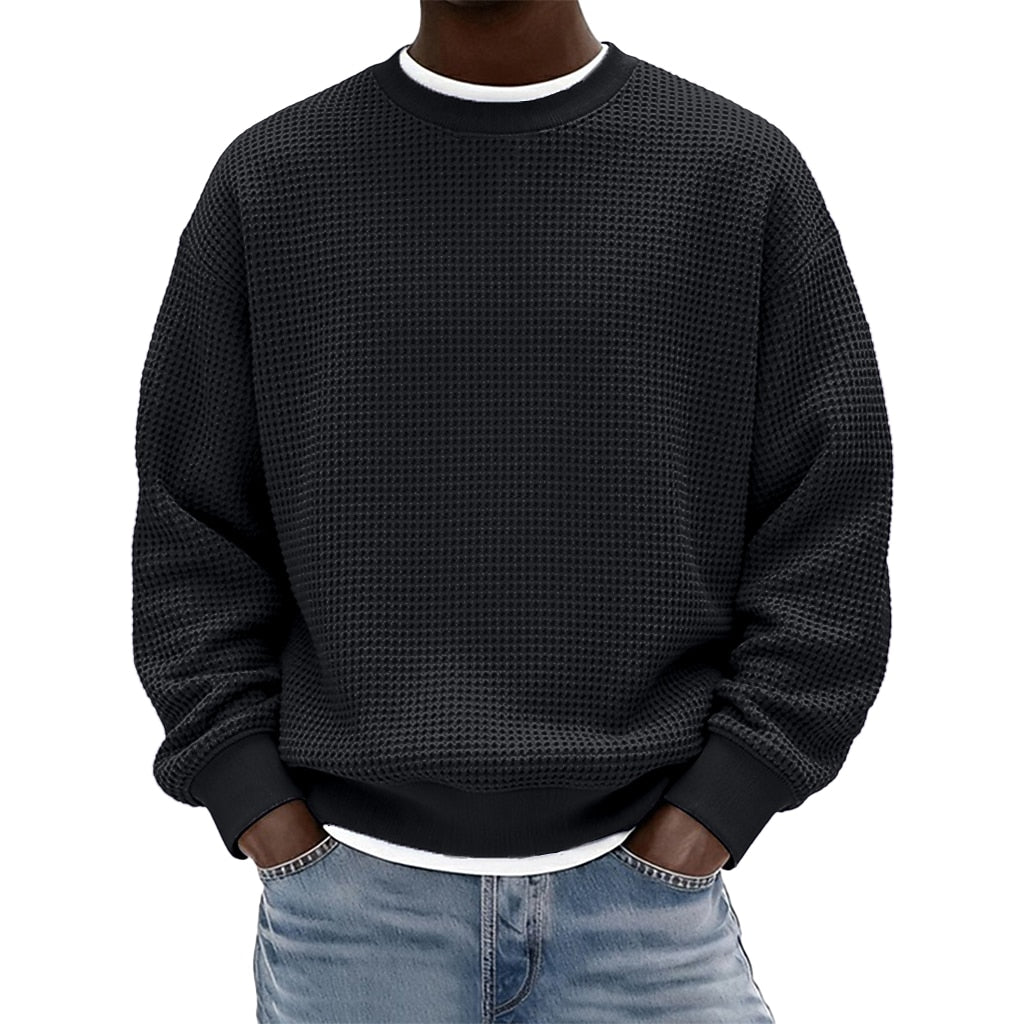 Men's Waffle Crewneck Sweatshirt