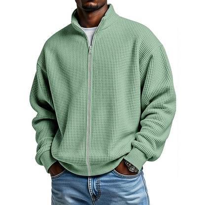 Comfort Waffle Zipped Sweatshirt