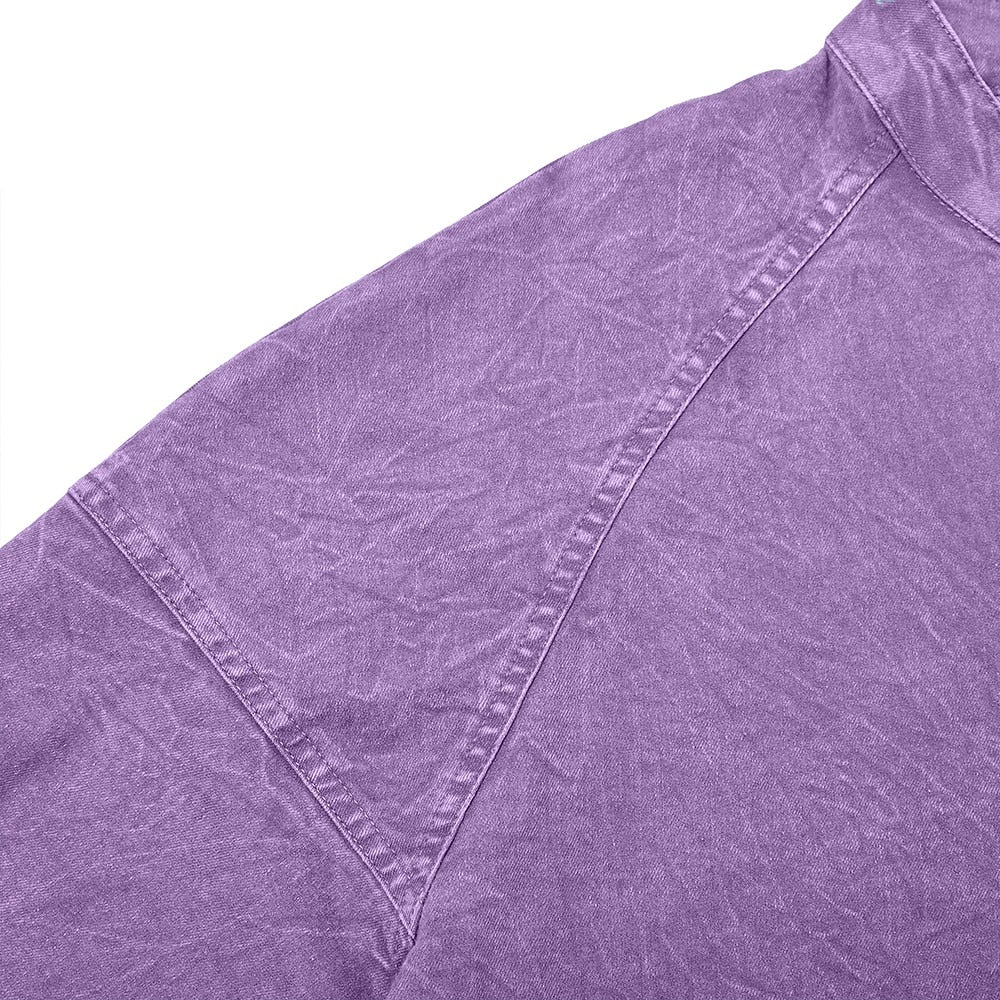 Soft Washed Long Sleeve Henley Shirt