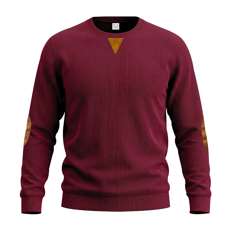Soft Textured Corduroy Sweatshirt