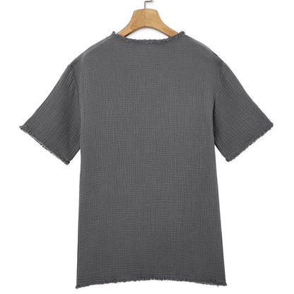 Vintage 100% Cotton Linen T-shirt