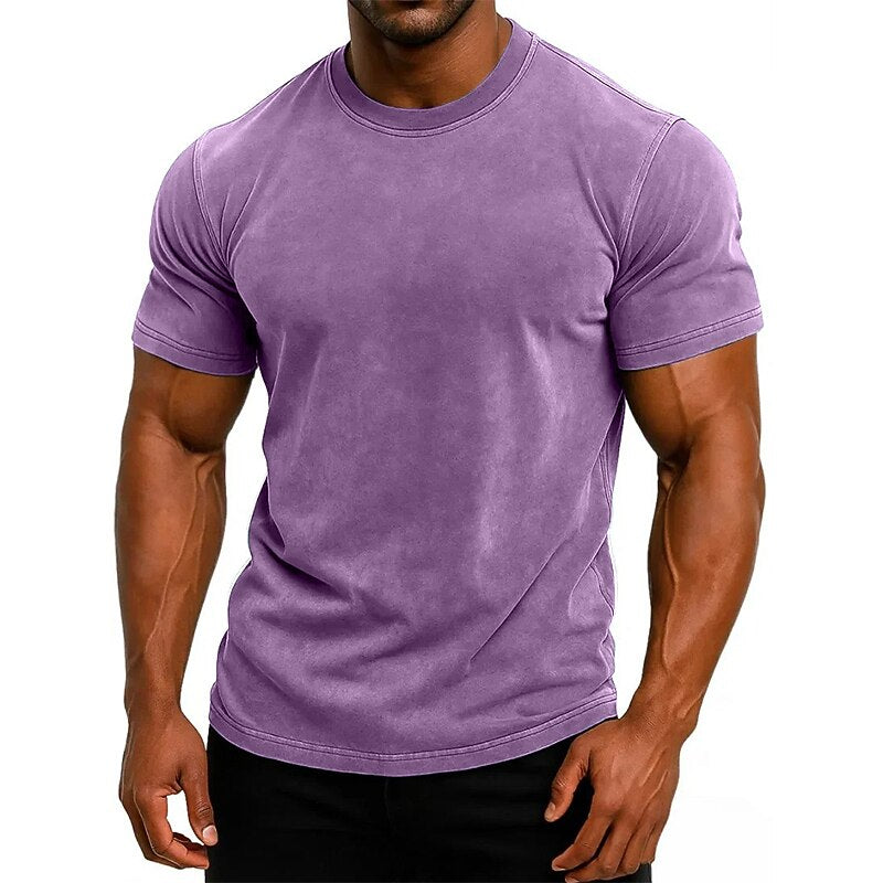Broken-In Washed Cotton Crewneck Tee