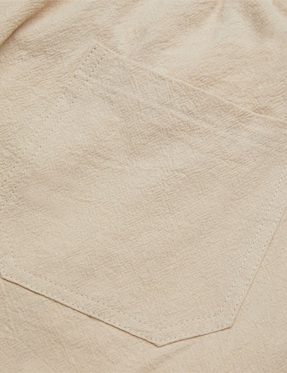 Men's Summer Linen Shorts-Multi-Pocket, Casual & Comfortable