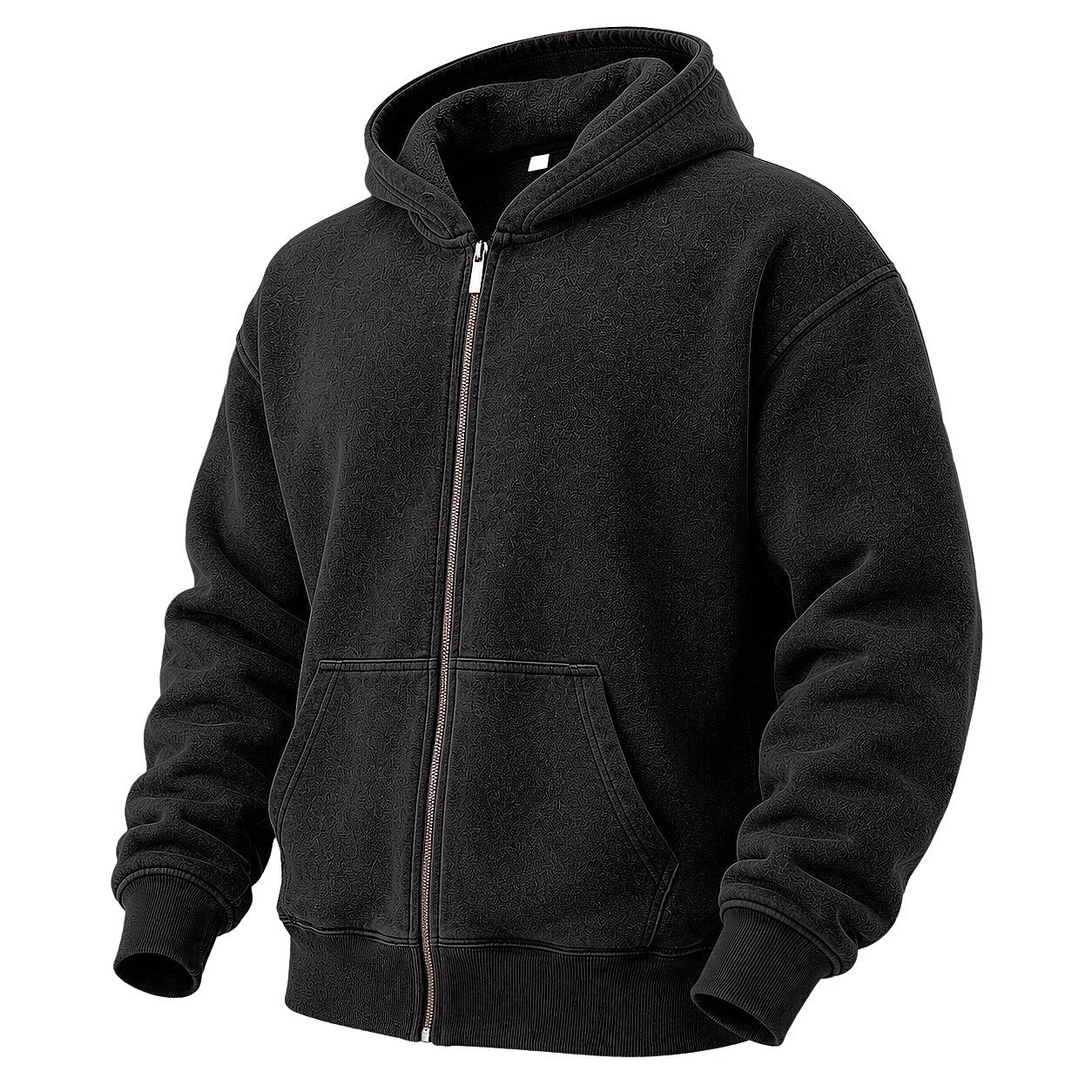Broken-In Cotton Full Zip Hoodie