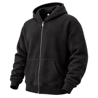 Broken-In Cotton Full Zip Hoodie