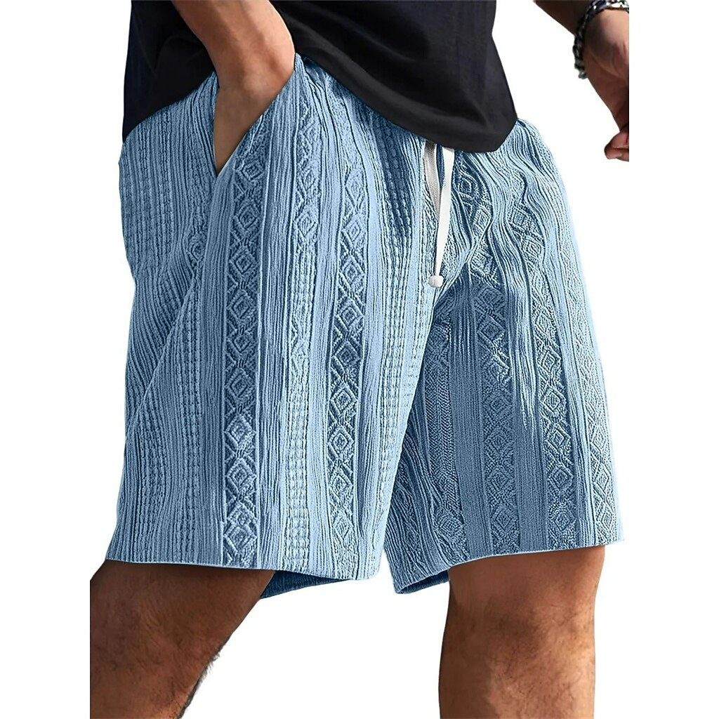 Men's Jacquard Textured Shorts