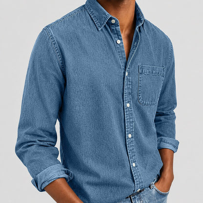 SoftFade Washed Denim Pocket Shirt