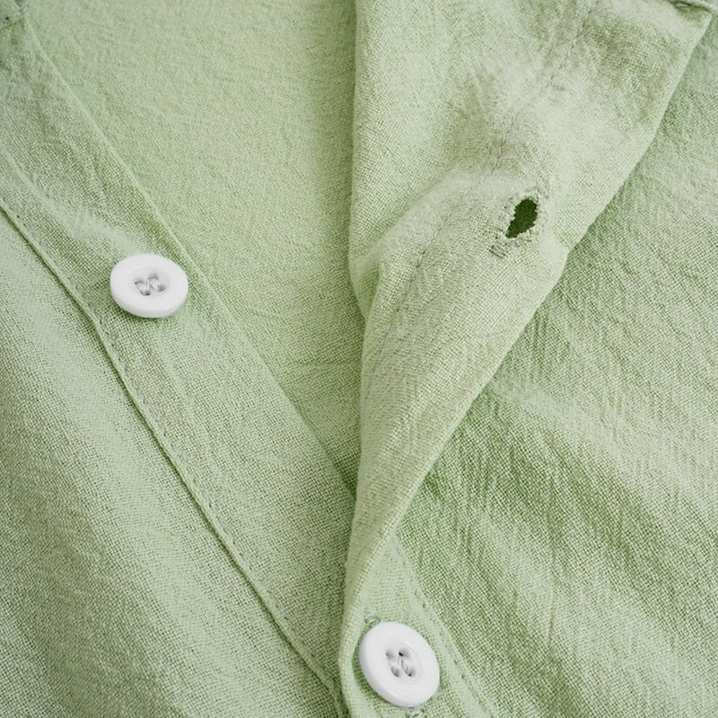 Men's Linen Shirt - Short Sleeve Summer Essential