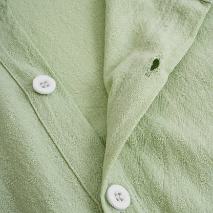Men's Linen Shirt - Short Sleeve Summer Essential