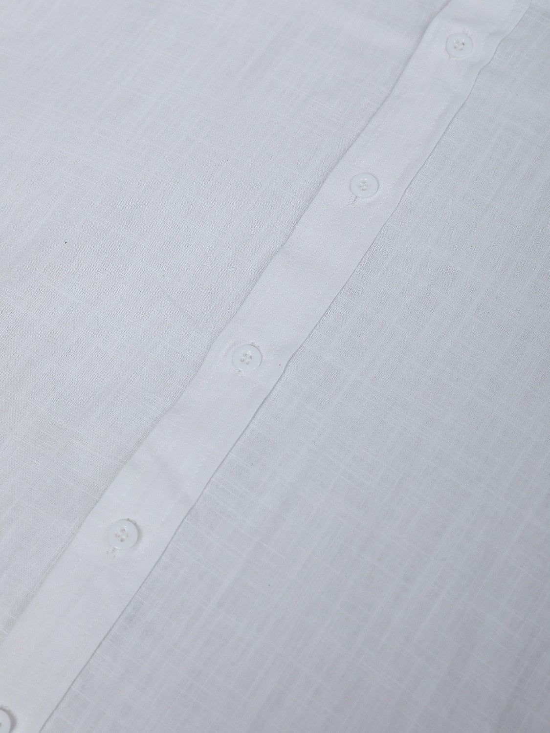 Soft Linen Shirt for Men - Band Collar Short Sleeve