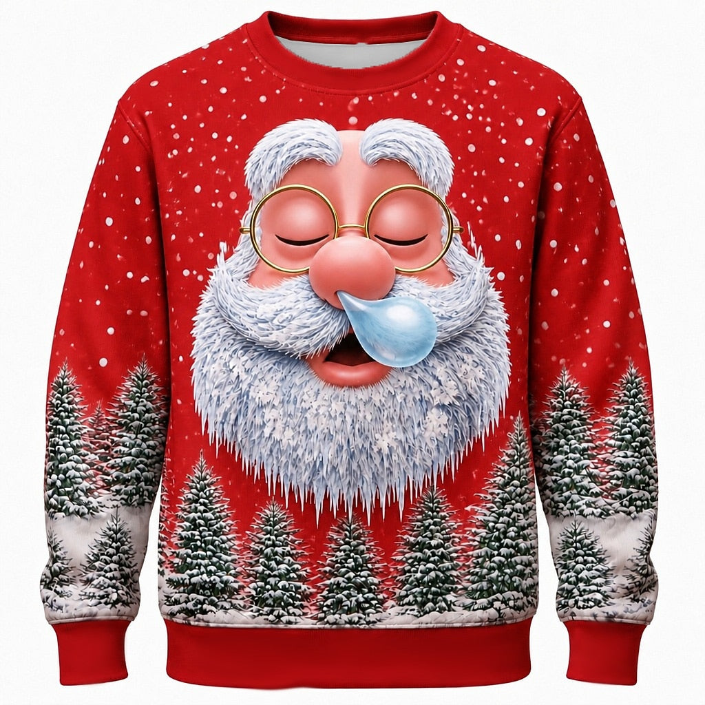 Men's Santa Claus Graphic Crewneck Sweatshirt