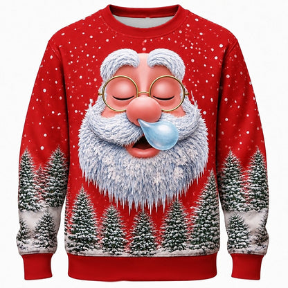 Men's Santa Claus Graphic Crewneck Sweatshirt