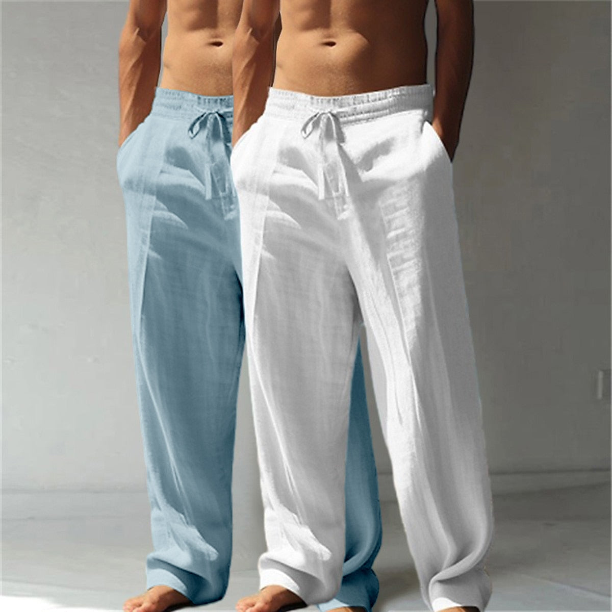 Cotton Linen Pants 2-Piece Set