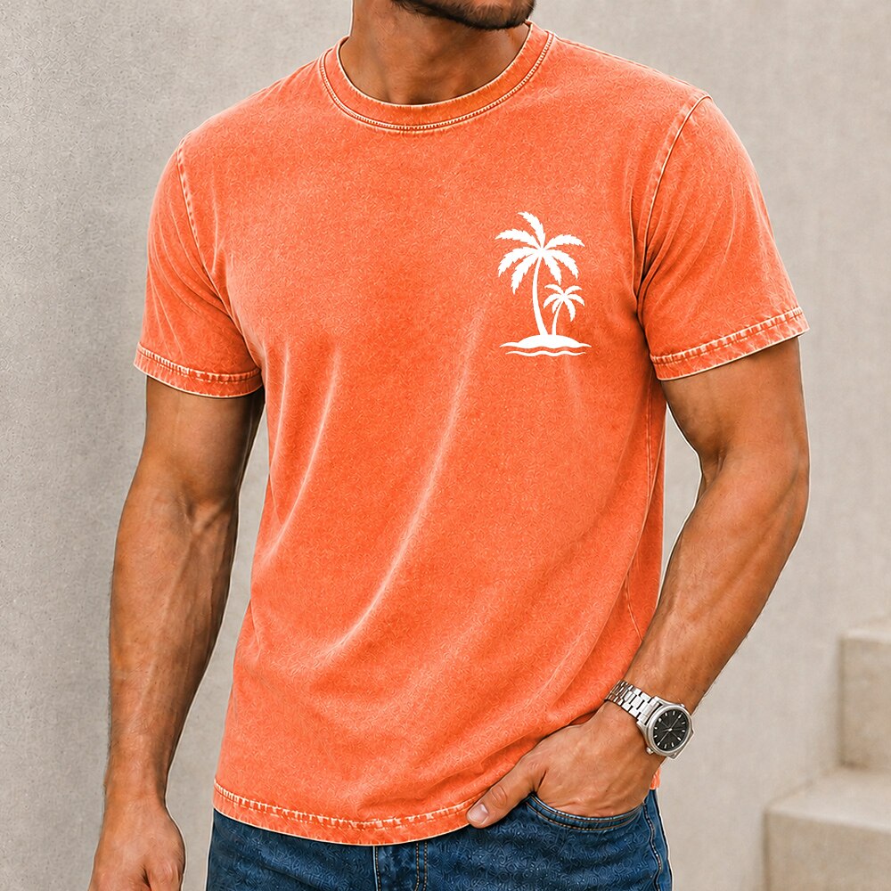 Broken-In 100% Cotton Palm Tree Tee