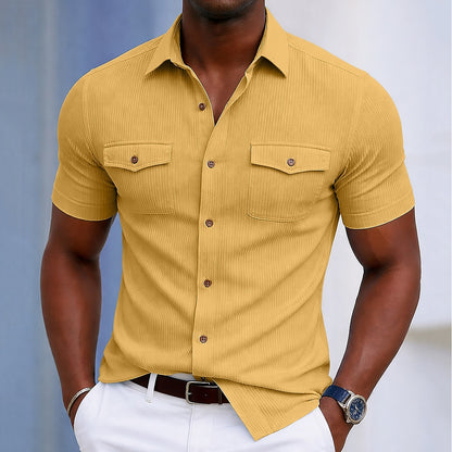 Breathable Textured  Corduroy Shirt