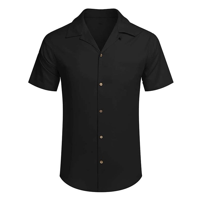 Summer Linen Button-Up Shirt - Comfortable Everyday Wear
