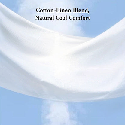 Cotton Linen Pants - Straight Leg, Casual & Comfortable