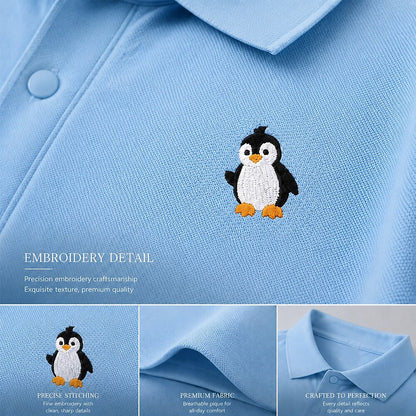 Textured 100% Cotton Pique Polo Shirt