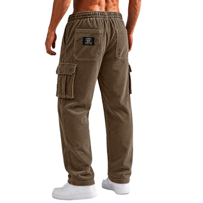 Pocketed Corduroy Cargo Pants