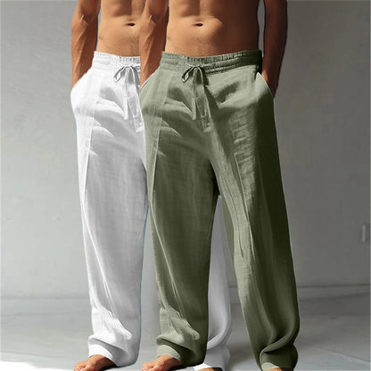 Cotton Linen Pants 2-Piece Set