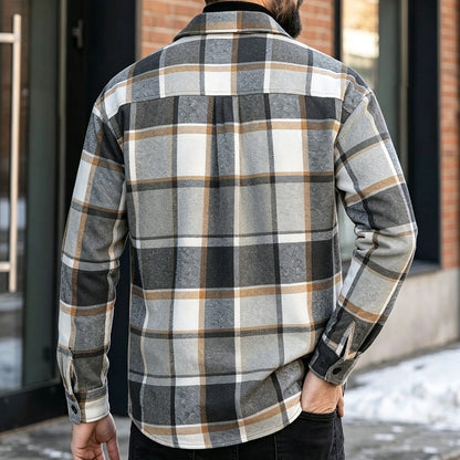 Classic Plaid Button Up Flannel Shirt