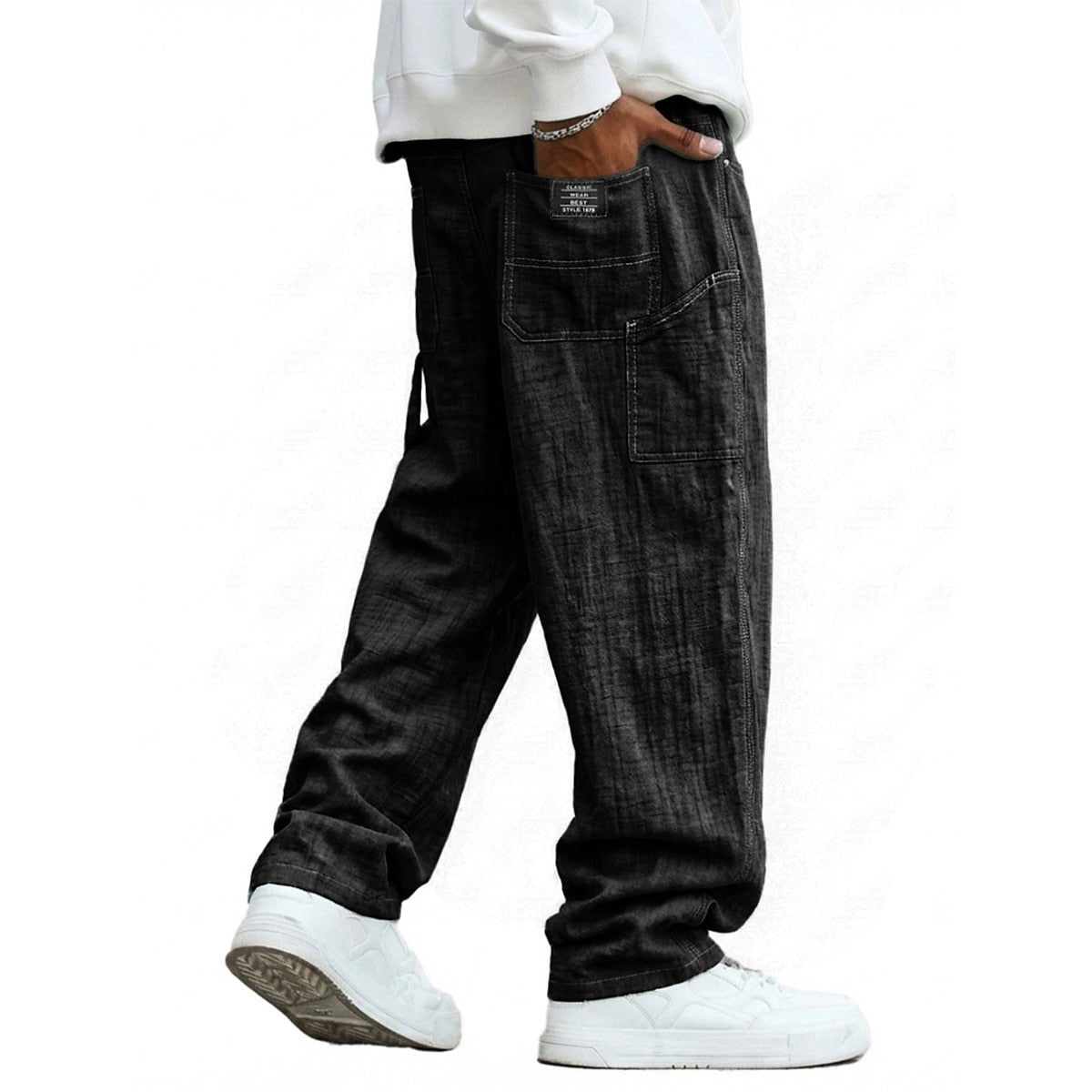 Cotton Linen Pants - Relaxed Fit for Daily & Beach Wear