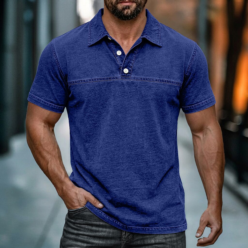 Classic Washed Cotton Polo Shirt