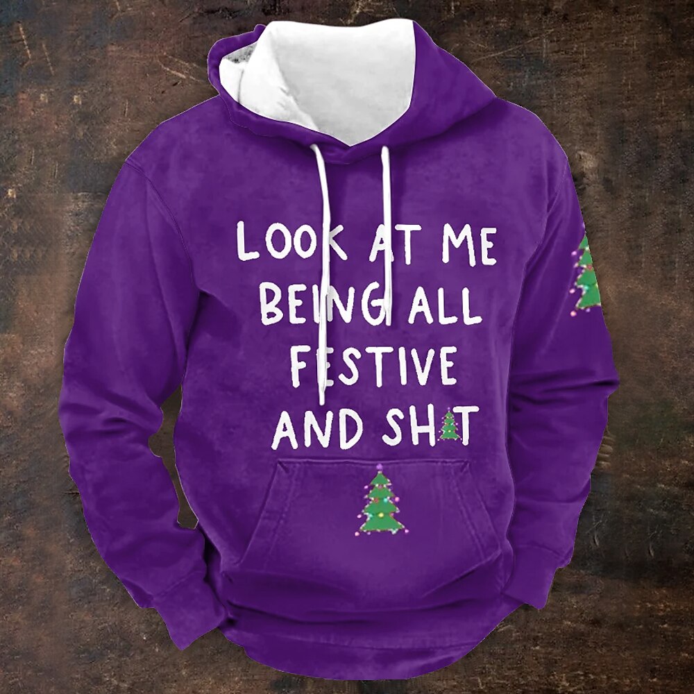 Funny Christmas Phrase Holiday Graphic Hoodie