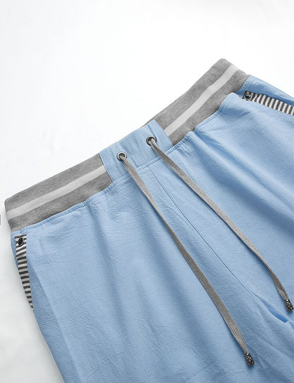 Lightweight Linen Pants With Elastic Waist