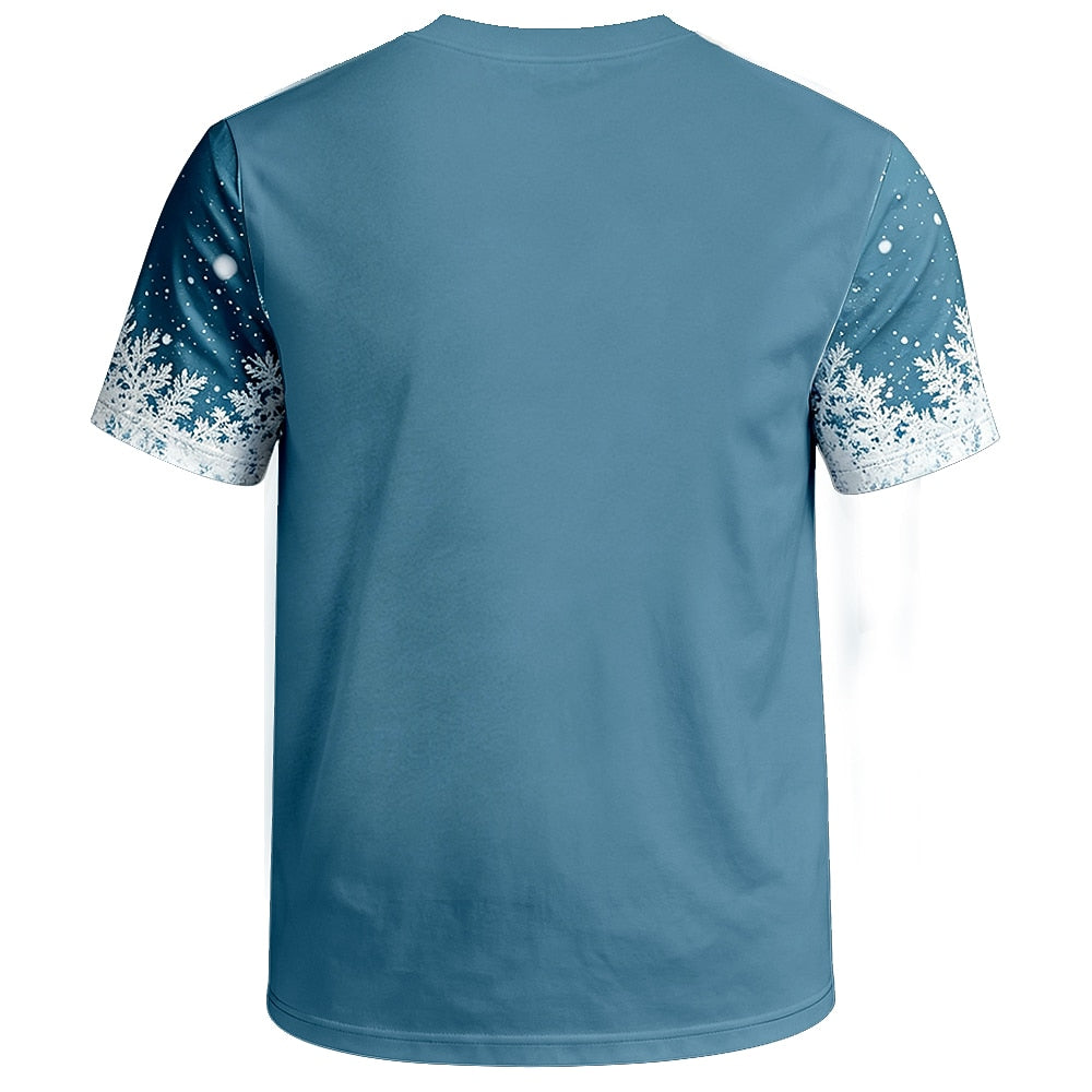 Santa Christmas Party Street Graphic Tee