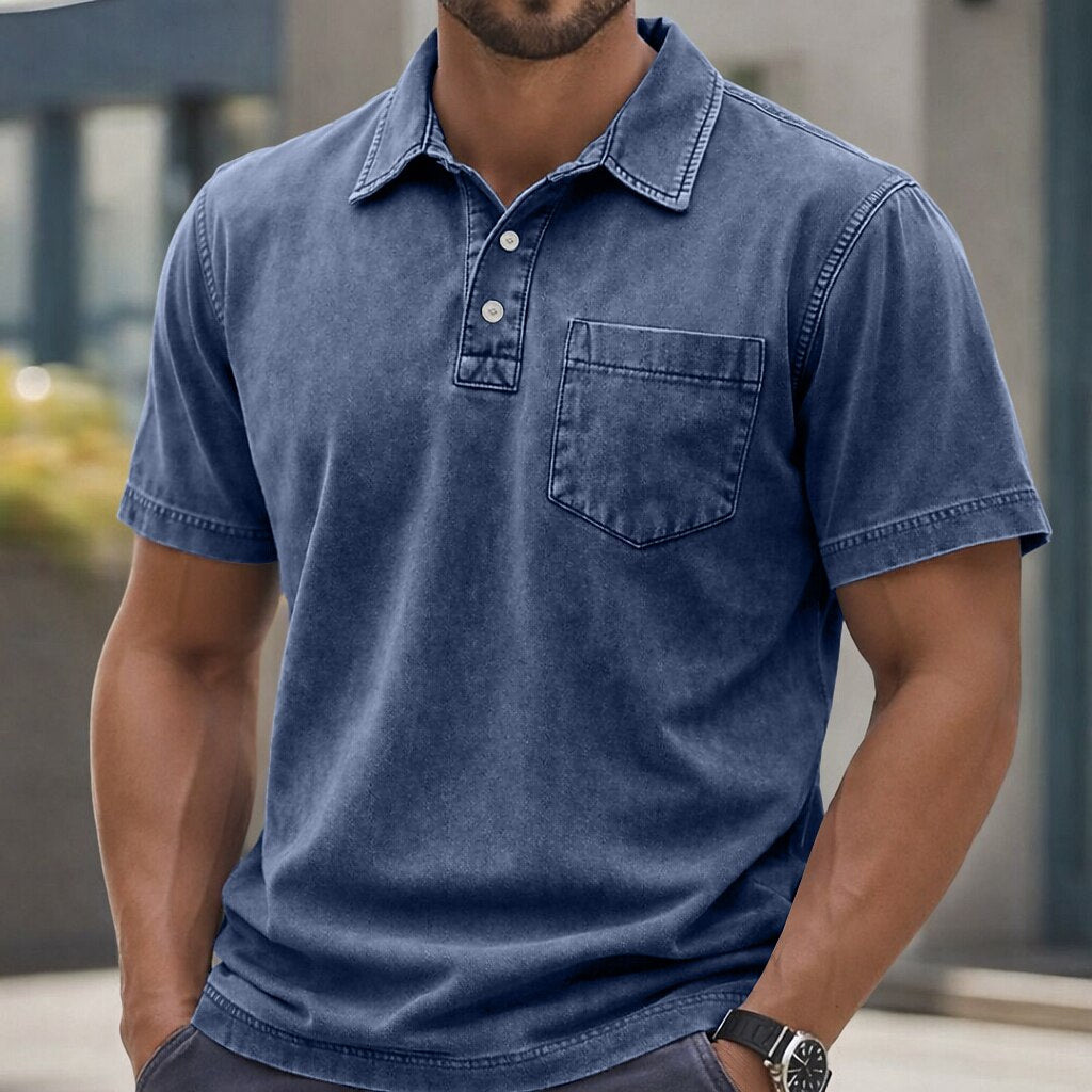 Everyday Washed Cotton Polo Shirt