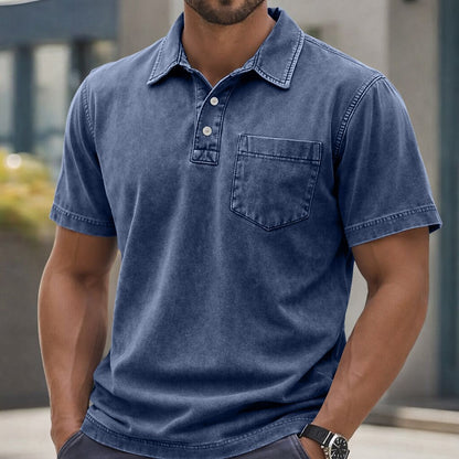 Everyday Washed Cotton Polo Shirt